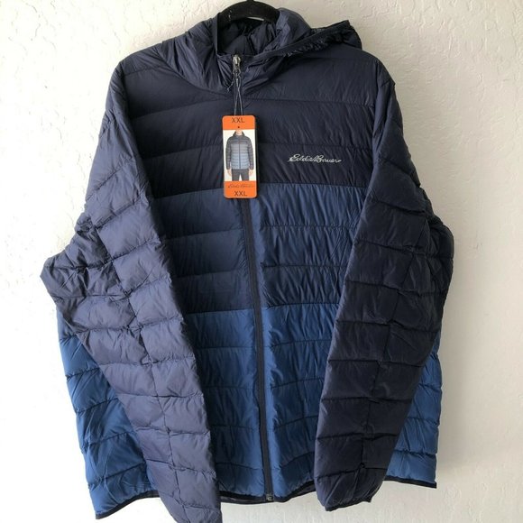 NEW!!! Eddie Bauer Men's Cirruslite Hooded 650 Fill Down Jacket - Picture 2 of 12